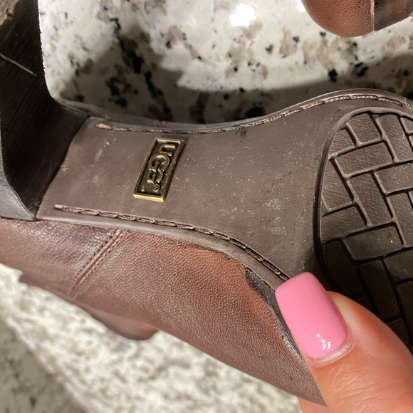 UGG Olivia boots ankle leather size 8 - Picture 8 of 12